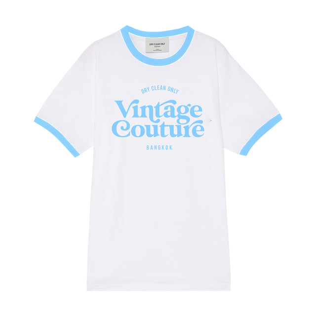 VINTAGE COUTURE BLUE RINGER TEE